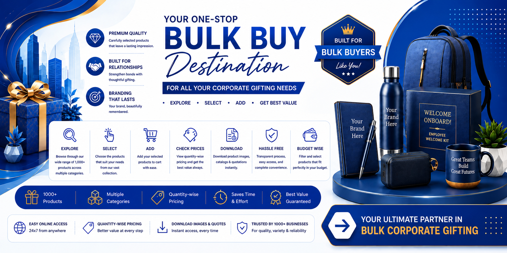 Your one-stop bulk buy destination for corporate gifting.
