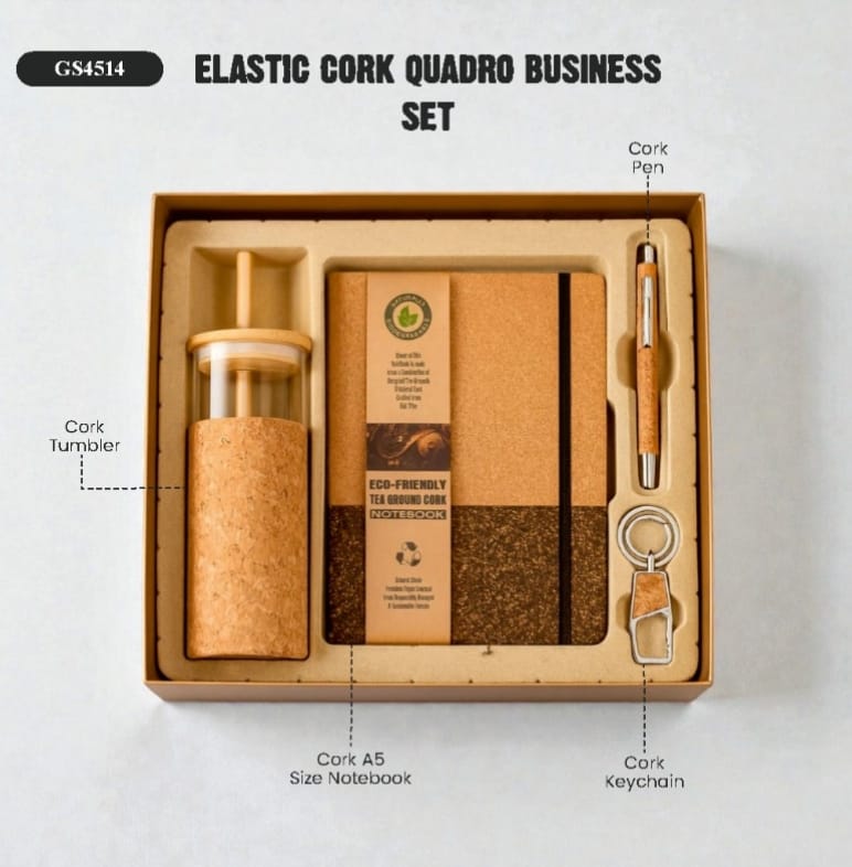 Elastic Cork Quadro Business Set