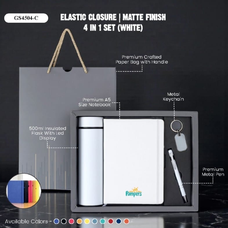 Elastic Closure | Matte Finish 4-in-1 Set (White)