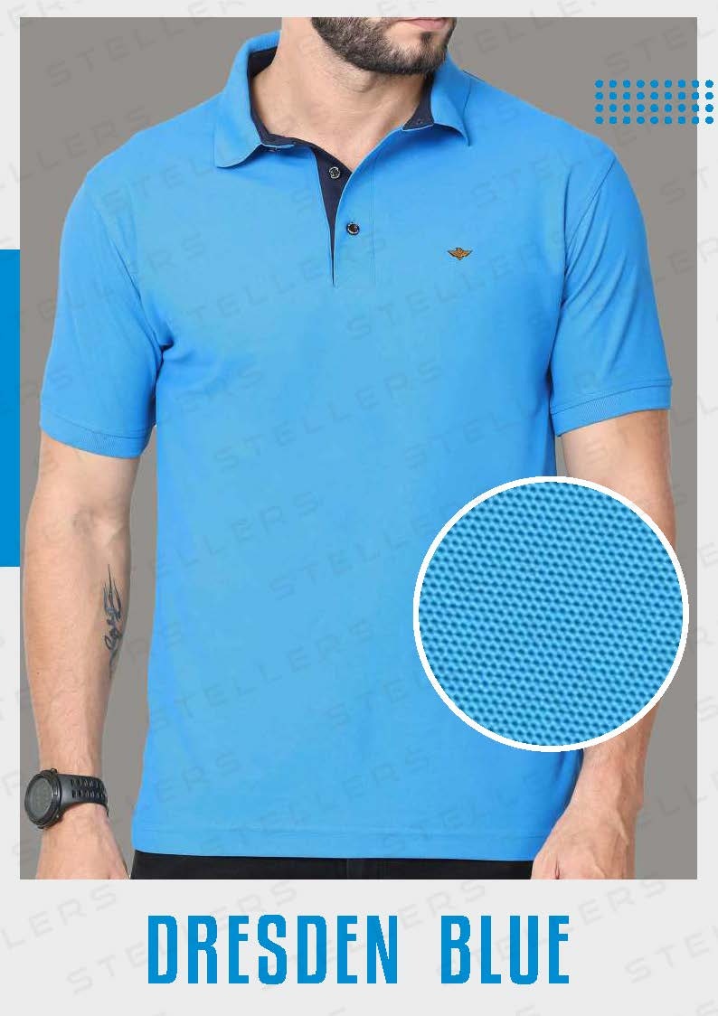 Polo T-Shirt – Dresden Blue