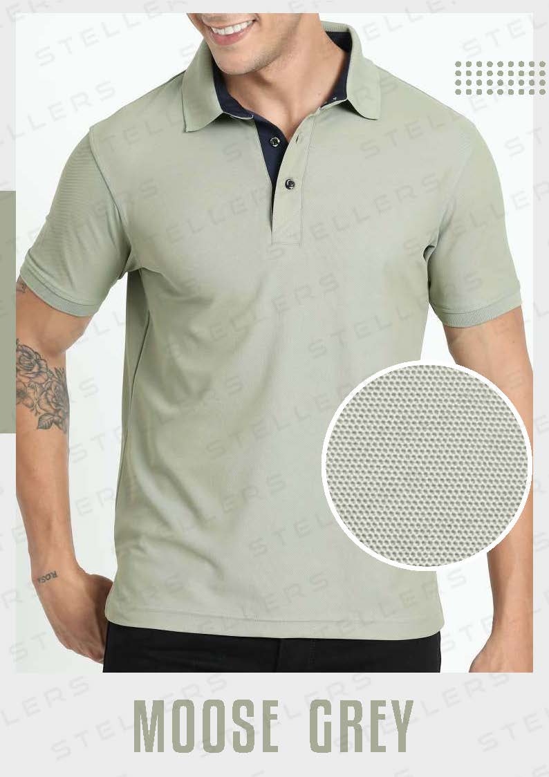 Polo T-Shirt – Moose Grey
