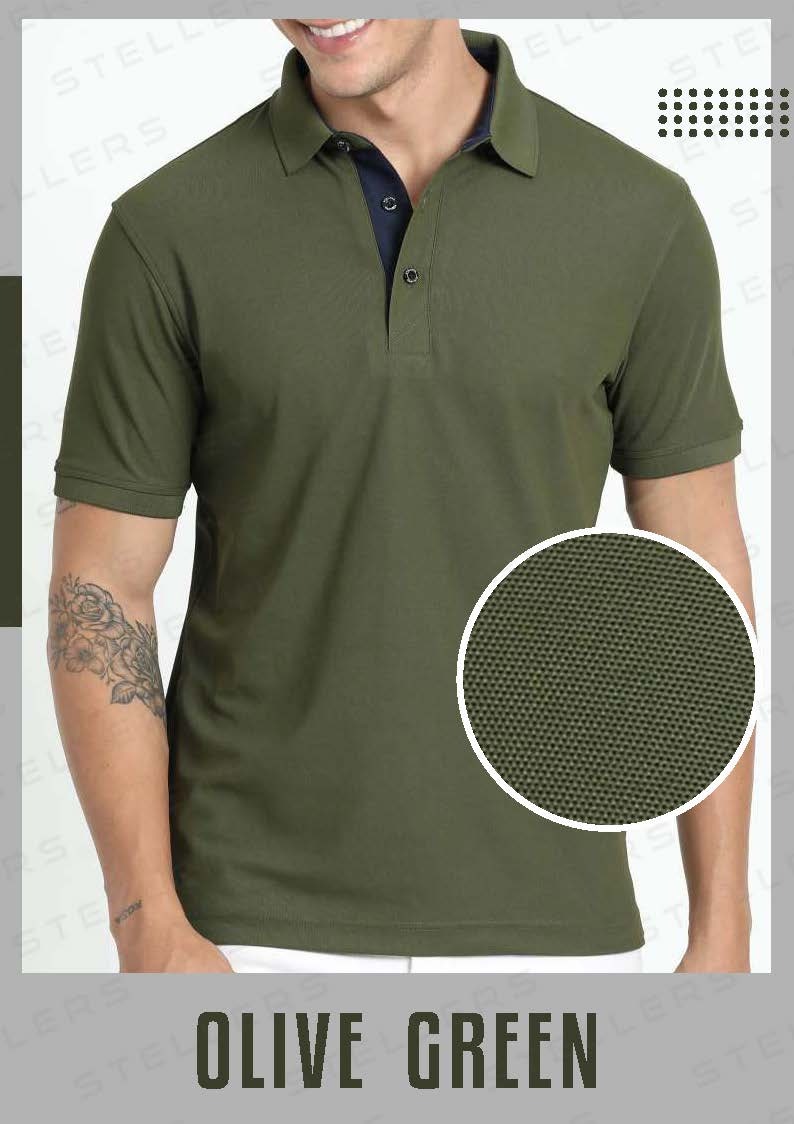 Polo T-Shirt – Olive Green