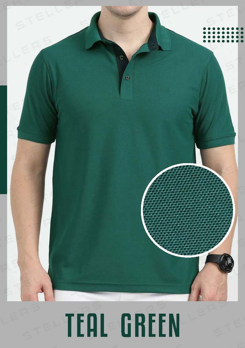 Polo T-Shirt – Teal Green